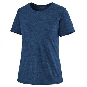 Patagonia women’s capilene cool tee in Viking blue